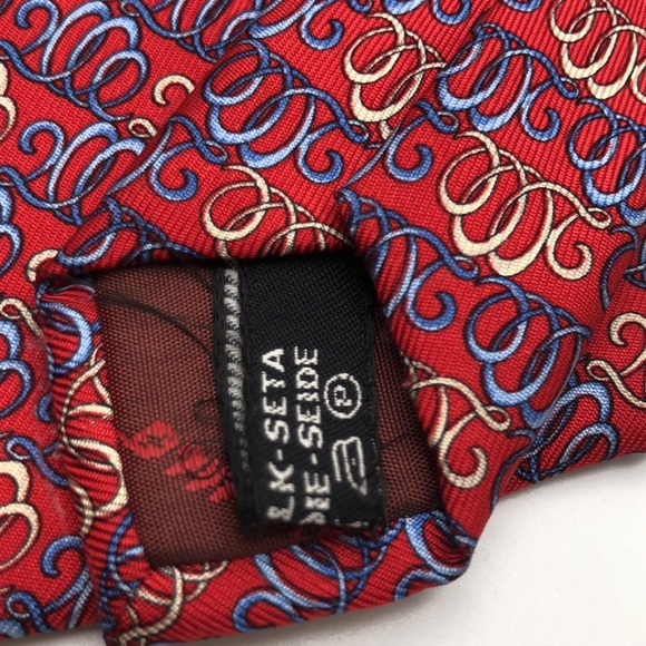 VTG Salvatore Ferragamo Silk Tie  2000 design pattern. Made in Italy - Picture 6 of 9